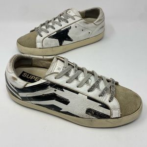 Golden Goose Superstar Flagship Print Low Top Sneakers size 36/US6
